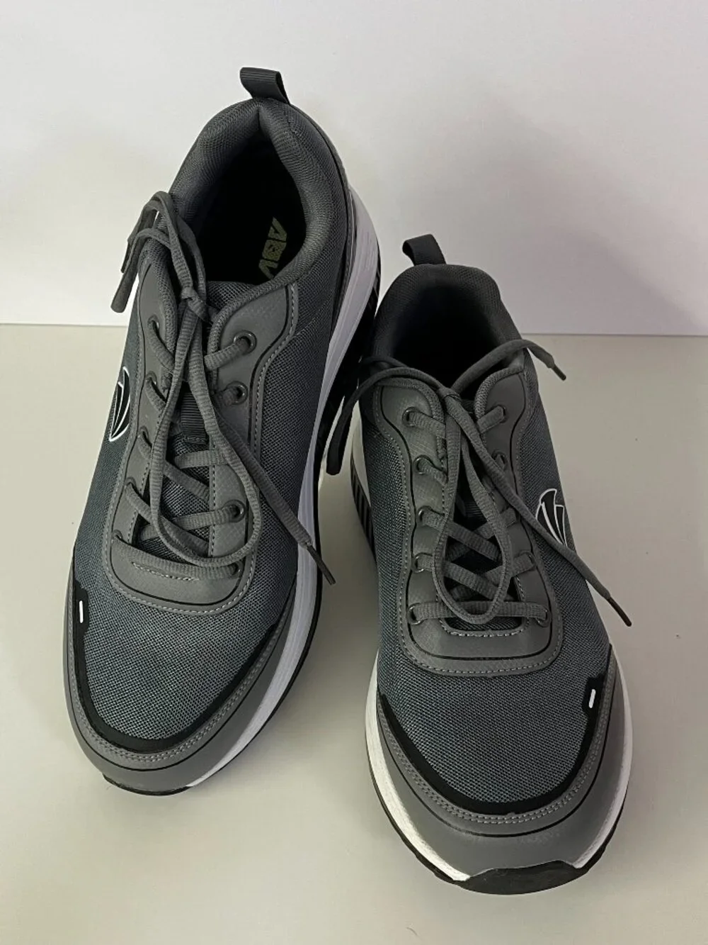 AOV Men's Orthopedic Walking Shoes Sneakers Mesh Charcoal Wide Toe Box Size 11